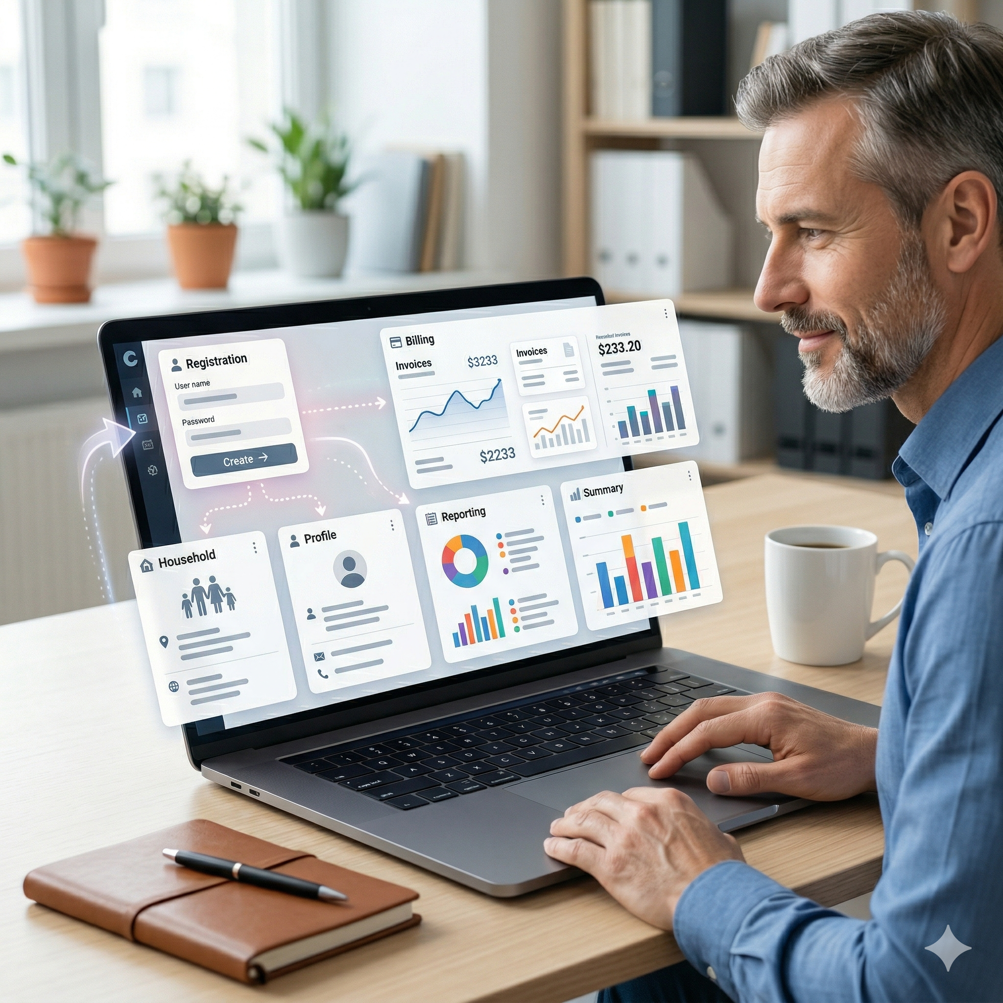 Connected enrollment system