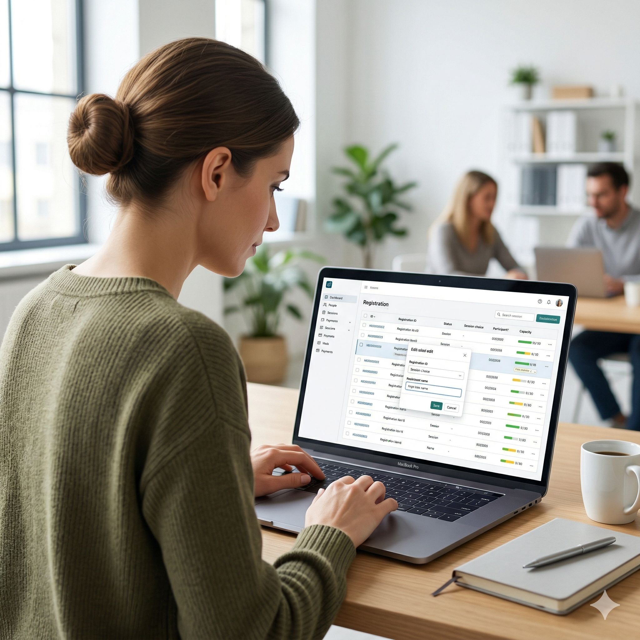 Staff registration controls