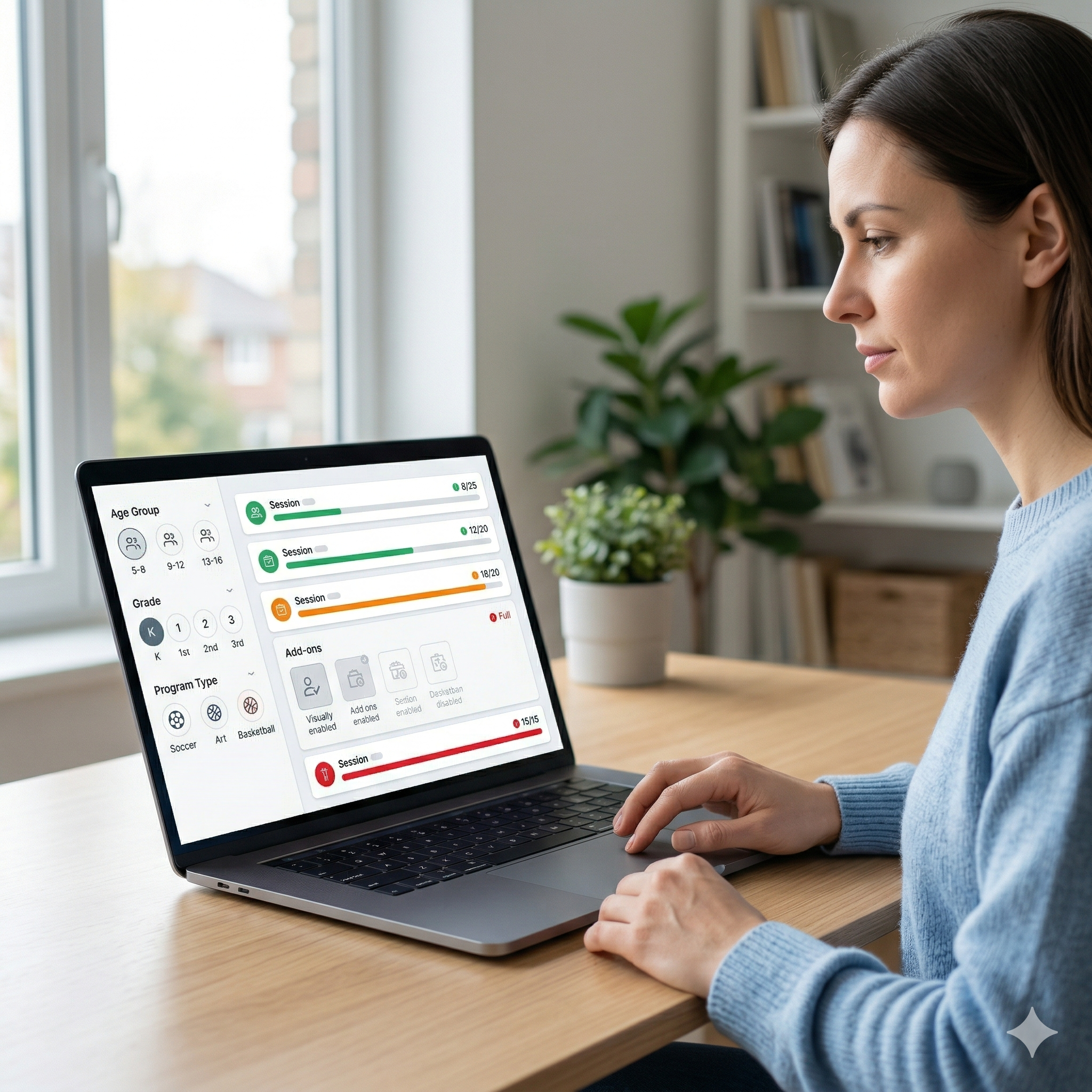 Real-time capacity controls dashboard